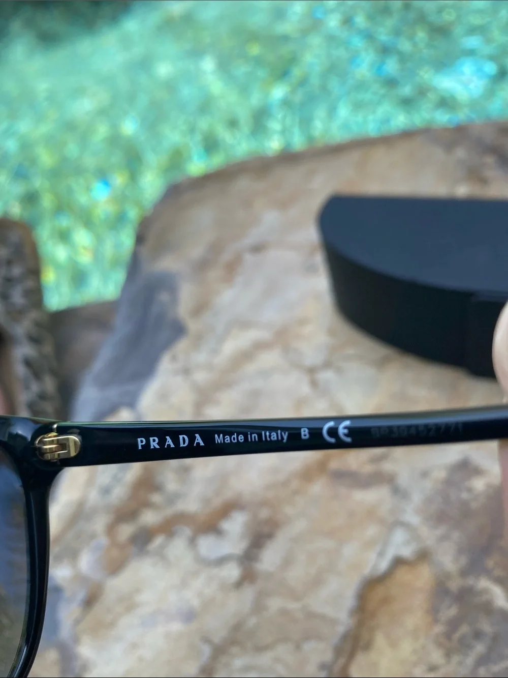 Authentic Prada Black Butterfly Frame Sunglasses with Dark Lenses SPR01O 1AB-3M1